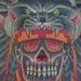 Native American Skull Tattoo Design Thumbnail